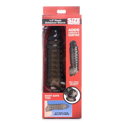 Penis Enhancer Sleeve 1.5in Smoke-AG576-GREY