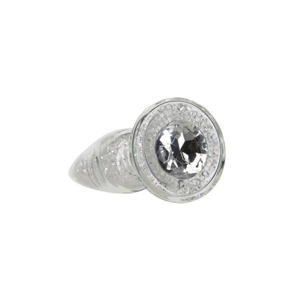 Pillow Talk Fancy Luxurious Glass Anal Plug w Clear Gem-38010