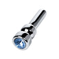Silver Metal Urethral Plug w Sapphire Rhinestone Small-717308