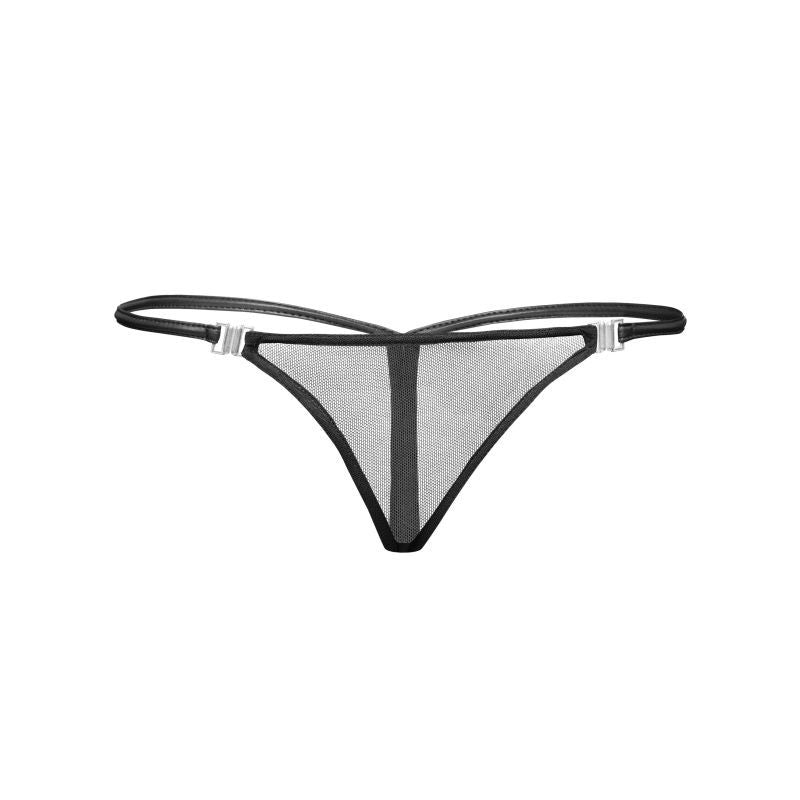 Inviting Tulle G-String-F119-BLK-S