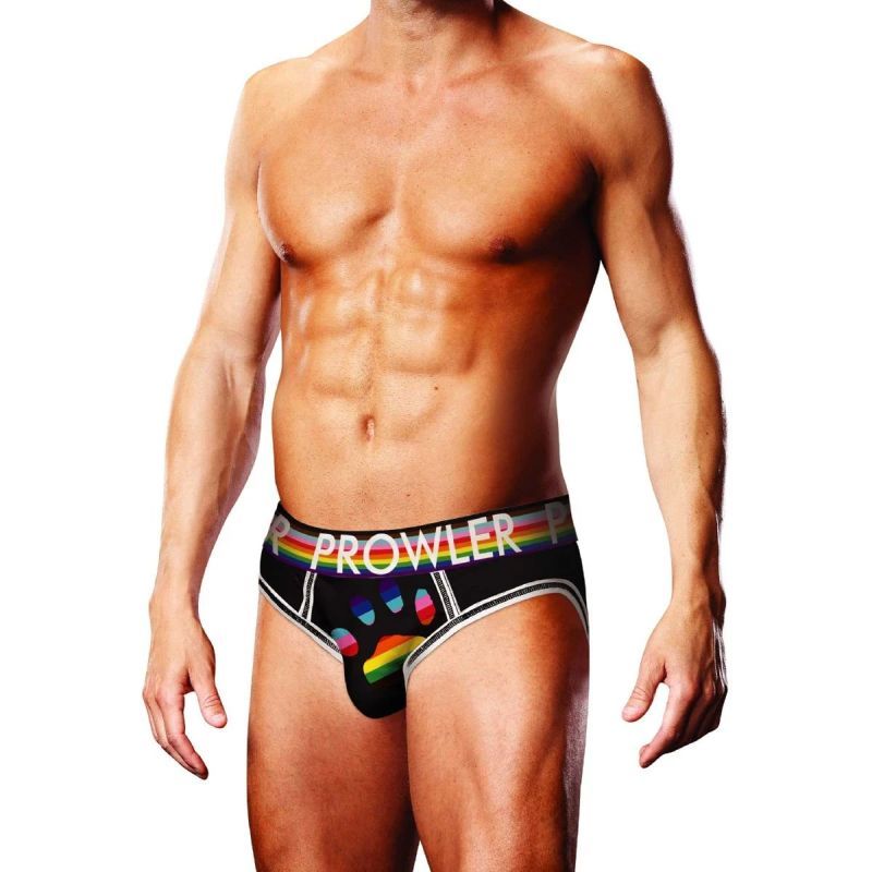 Prowler Oversized Paw Open Back Brief Black-PR002-BLACKOVERSIZED-XL
