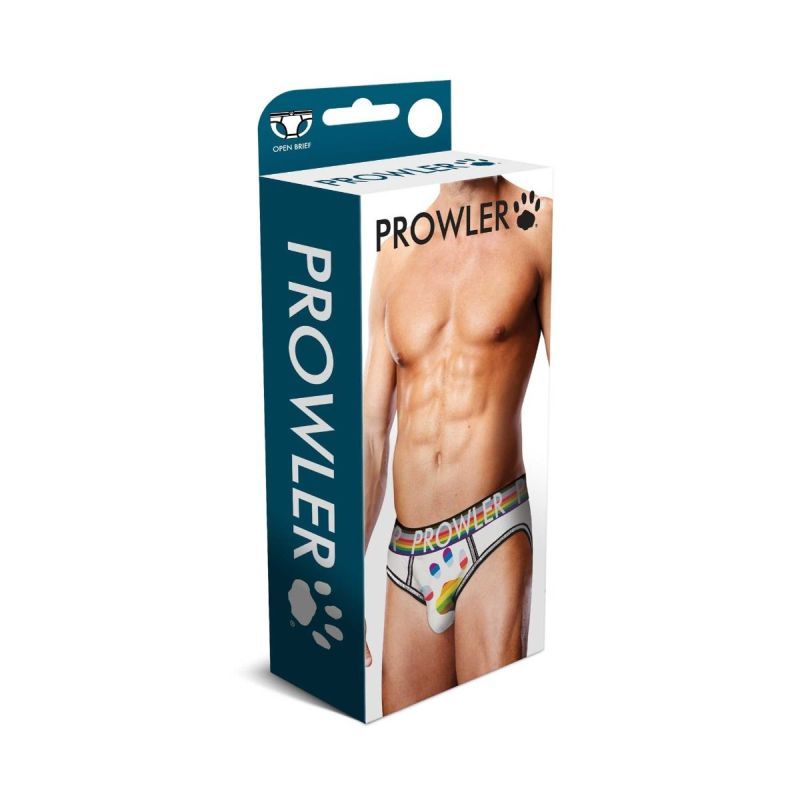 Prowler Oversized Paw Open Back Brief White-PR002-WHITEOVERSIZED-XL