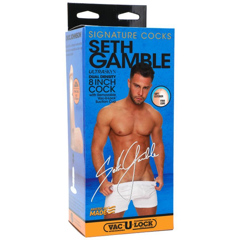 Seth Gamble Ultraskyn Cock Vanilla 8in-8160-20-BX