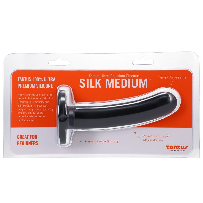 Silk Dildo Medium Onyx-0121-91-TC