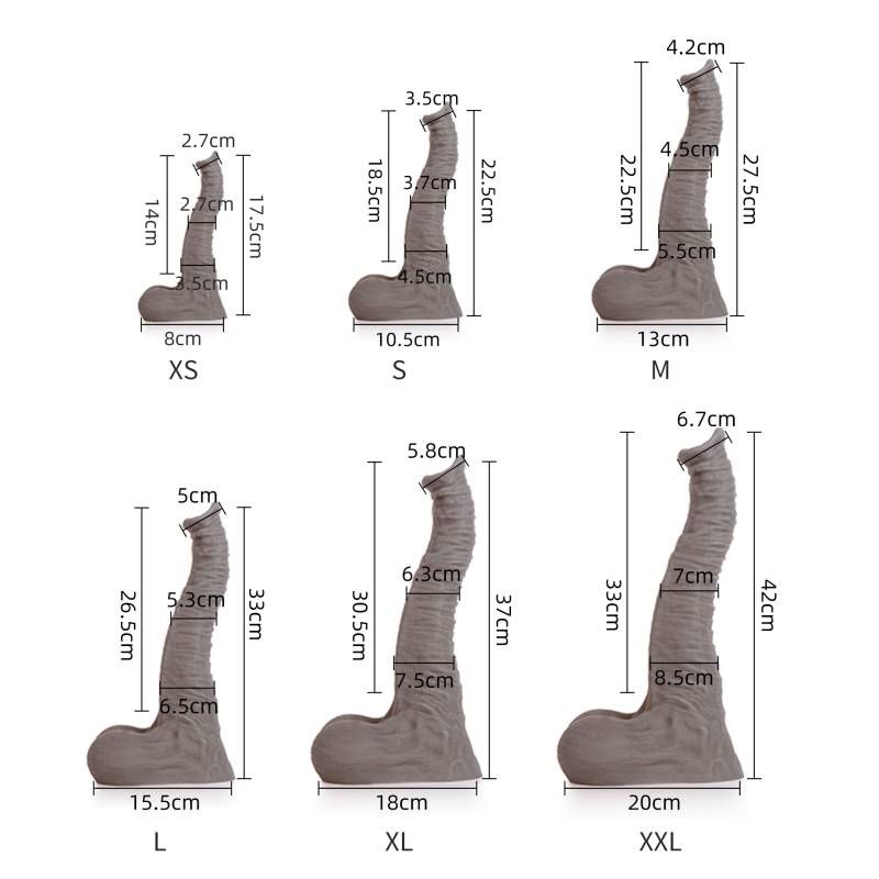 Dexter Liquid Silicone Dildo Medium-22773-BROWN-M