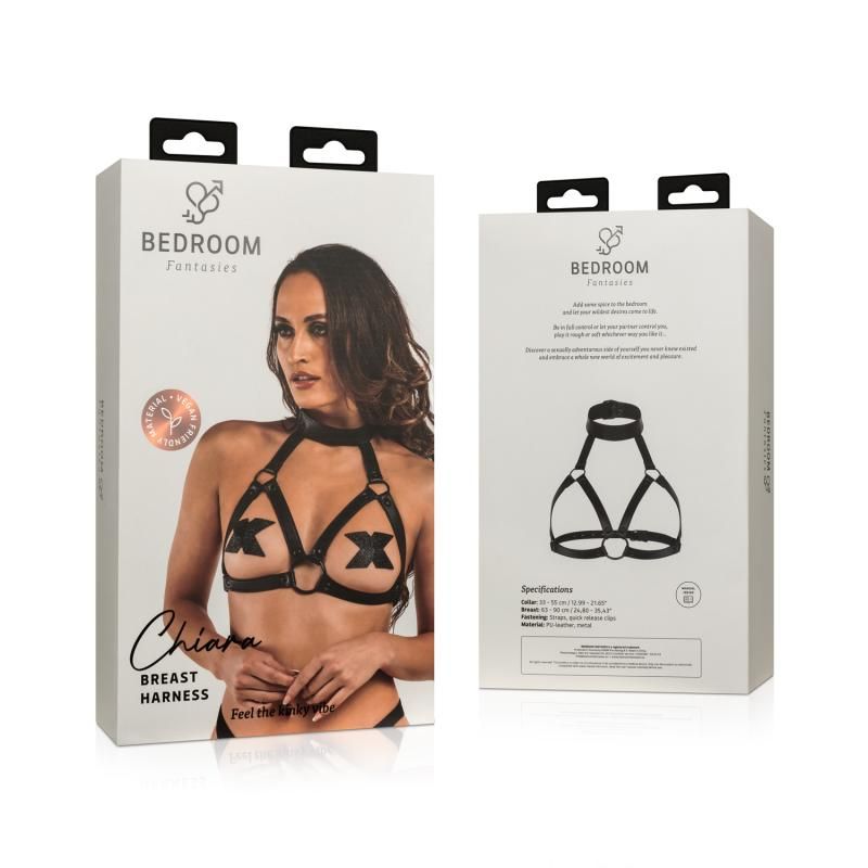 Chiara Bondage Harness Black-BF025BLK