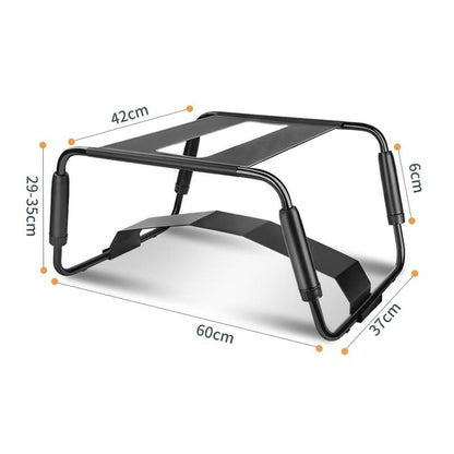 Sex Chair Adjustable Height Black w Arch Bridge Dildo Attachment-YDA-016TZ-BLK