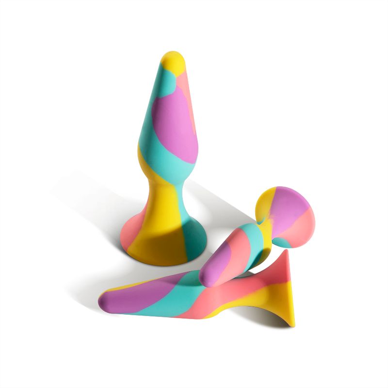 TriPlugs 3 Pc Silicone Anal Training Kit-ARS-B04002MX