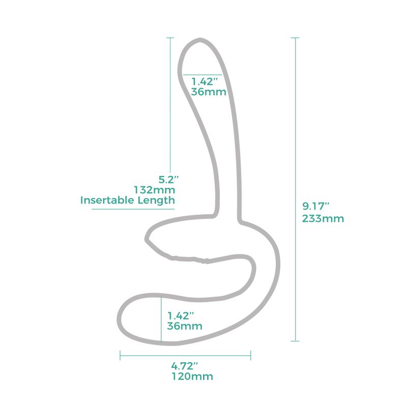 Sapphi Detachable Strapless Strap-on Double Vibrator-ARS-L01007SP