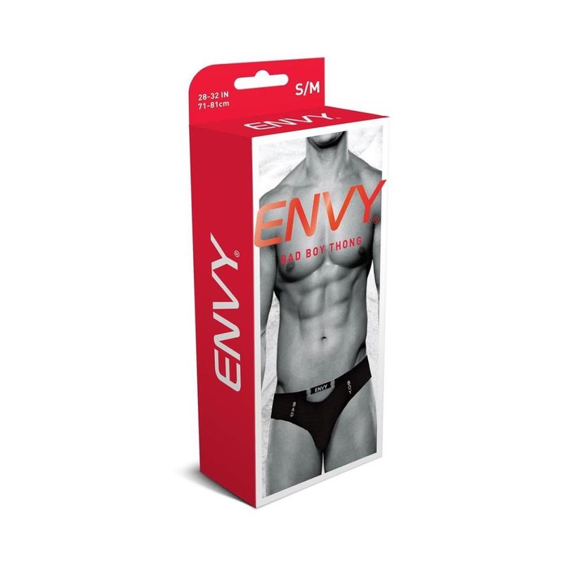 Bad Boy Thong Black-BLE099-BLK-S/M