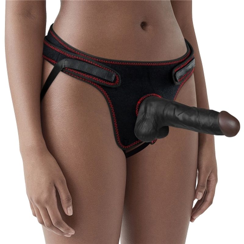 Easy Strap On Set 7.5in Black-LV715027