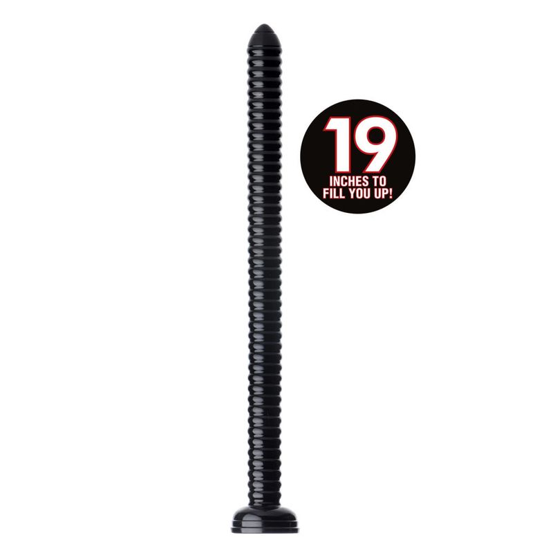 Hosed 19in Ribbed Anal Snake-AF506