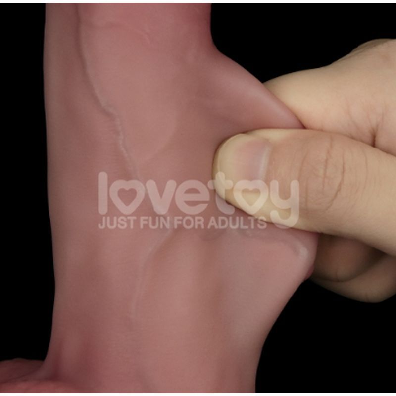 Sliding Skin Pro Dual Layer Silicone Dong 8in-LV417101