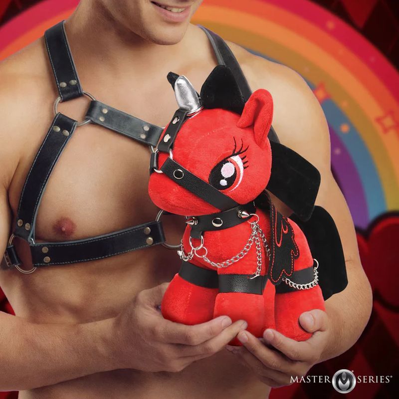 Scarlet Chainheart Bondage Pony-AH821-RED