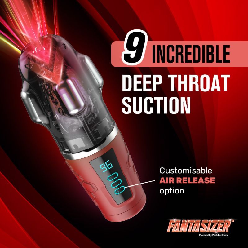 Hypershaker Automatic App Controlled LCD Masturbator Red-PPP7655-7