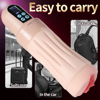 Suctroker Dual Density Vibrating Sucking Vaginal Masturbator V2-SQ-MA60122