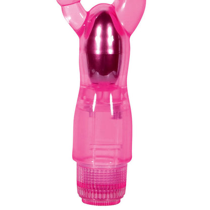 Adam & Eve Dual Pleasure Vibe - Pink 12 cm (4.75) Vibrator with Anal Probe