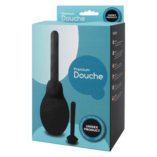 Premium Douche - Black Unisex Douche - 370 ml Capacity-2416-02BLK-BX