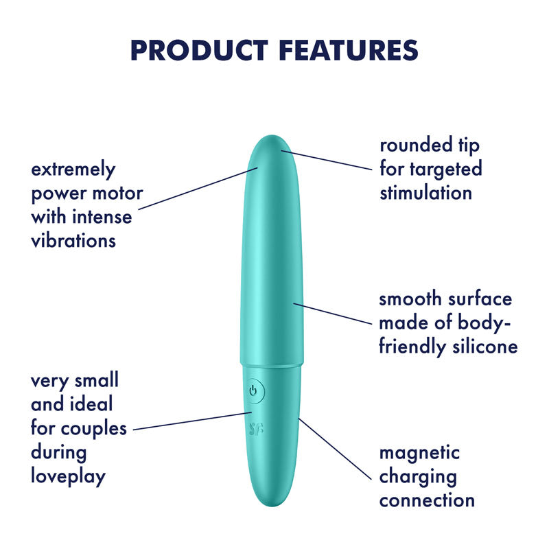 Satisfyer Ultra Power Bullet 6 - Turquoise USB Rechargeable