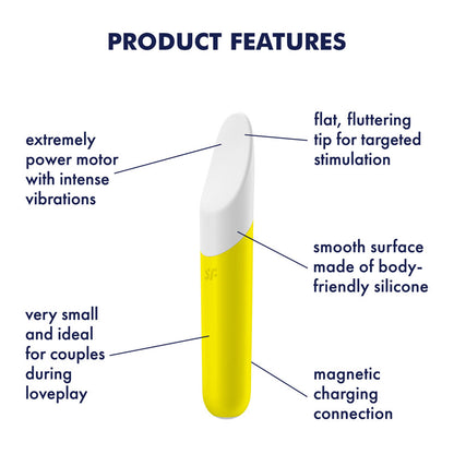 Satisfyer Ultra Power Bullet 7 - Yellow USB Rechargeable