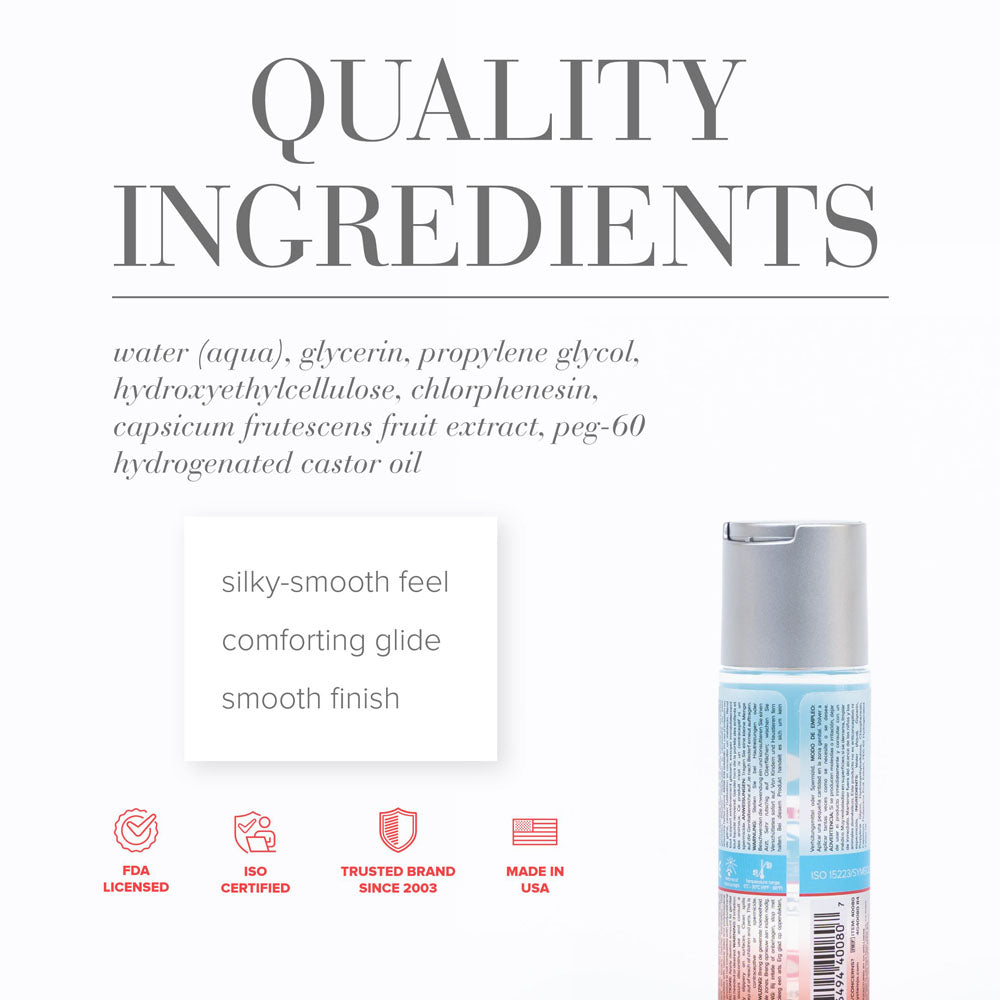 JO H2O Warming Lube - 60 mL - Water Based Warming Lubricant - 60 ml Bottle-40080