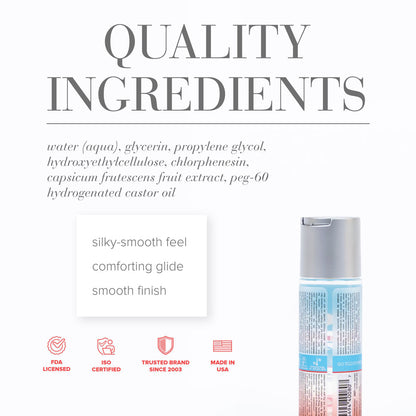 JO H2O Warming Lube - 60 mL - Water Based Warming Lubricant - 60 ml Bottle-40080