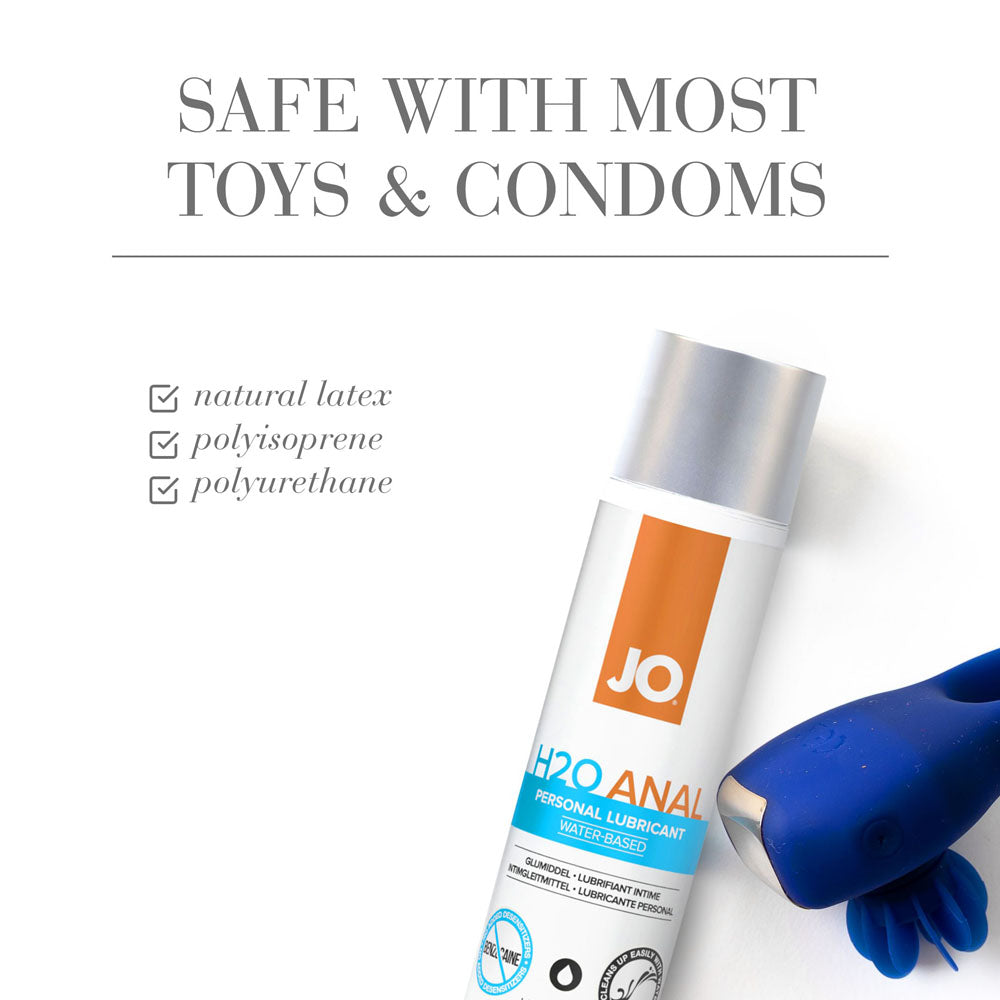 JO H2O Anal Lube - 60 mL - Water Based Anal Lubricant - 60 ml Bottle-40111