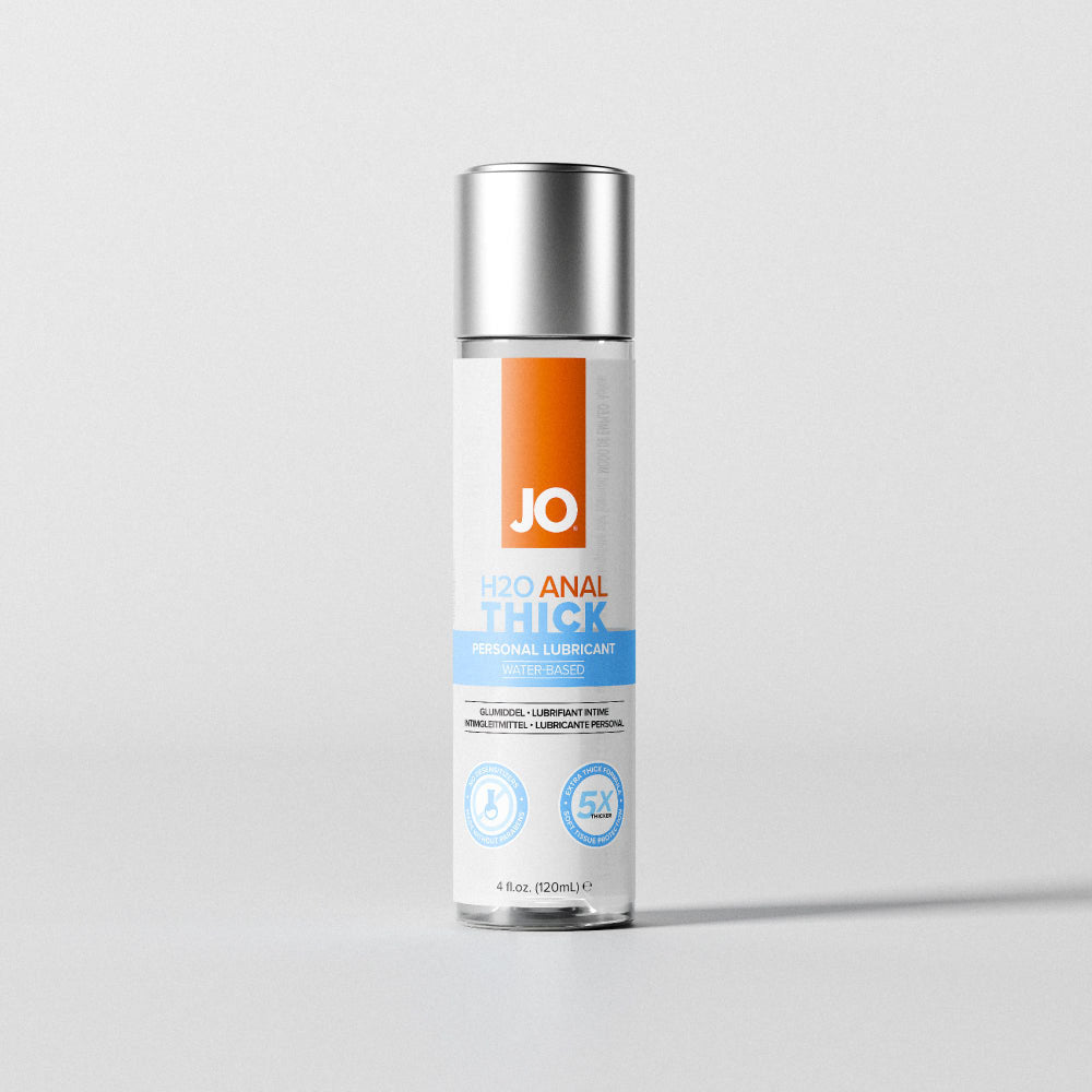 JO H2O Anal Thick Lube - 120 mL - Thick Water Based Anal Lubricant - 120 ml Bottle-40113
