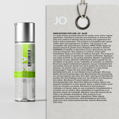 JO Aloe - 120ml - Water Based Lubricant with Aloe - 120 ml Bottle - 40144