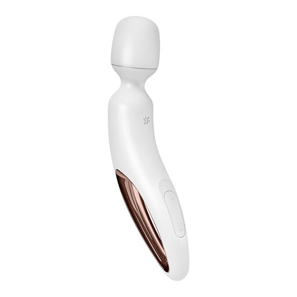 Satisfyer Wand-erland - White - White/Rose Gold USB Rechargeable Massage Wand-4018577