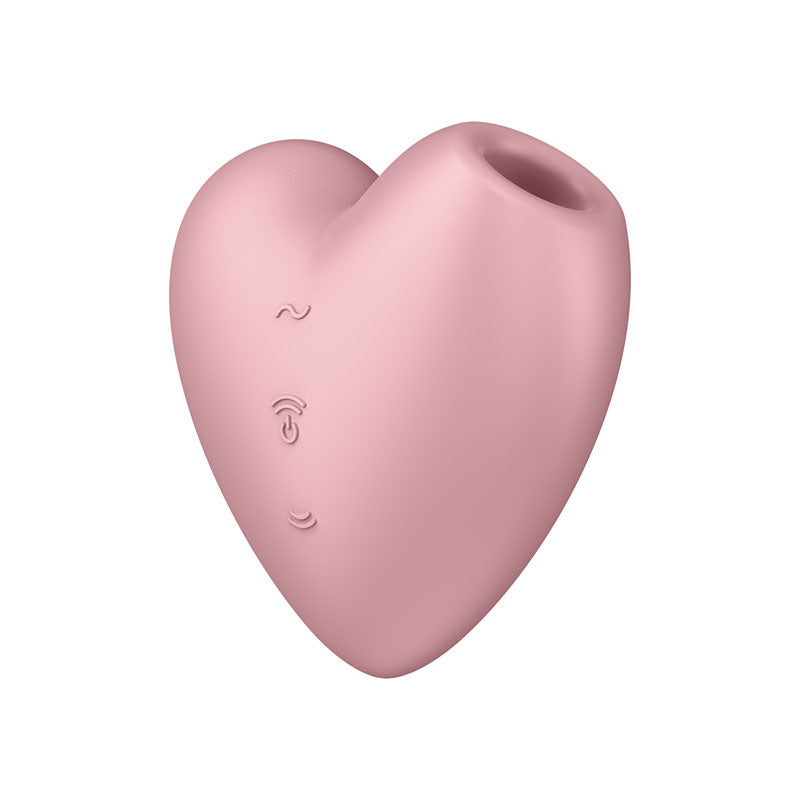 Satisfyer Cutie Heart - Light Pink - Light Pink USB Rechargeable Air Pulsation Stimulator with Vibration-4037264