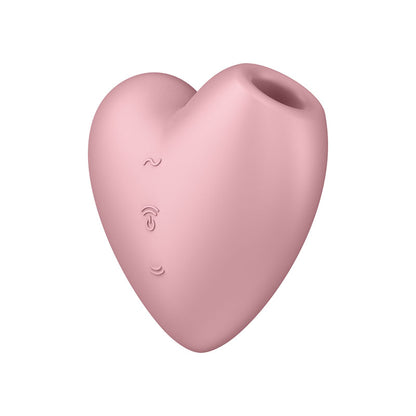 Satisfyer Cutie Heart - Light Pink - Light Pink USB Rechargeable Air Pulsation Stimulator with Vibration-4037264