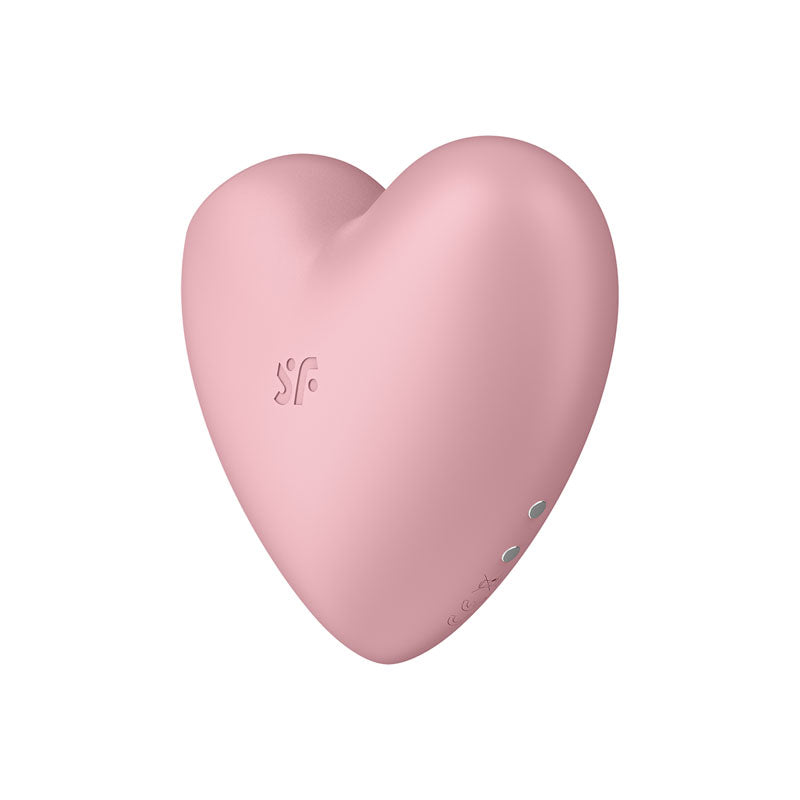 Satisfyer Cutie Heart - Light Pink - Light Pink USB Rechargeable Air Pulsation Stimulator with Vibration-4037264