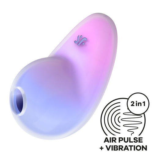 Satisfyer Pixie Dust - Violet/Pink - Violet/Pink USB Rechargeable Vibrating Air Pulse Stimulator-4049731