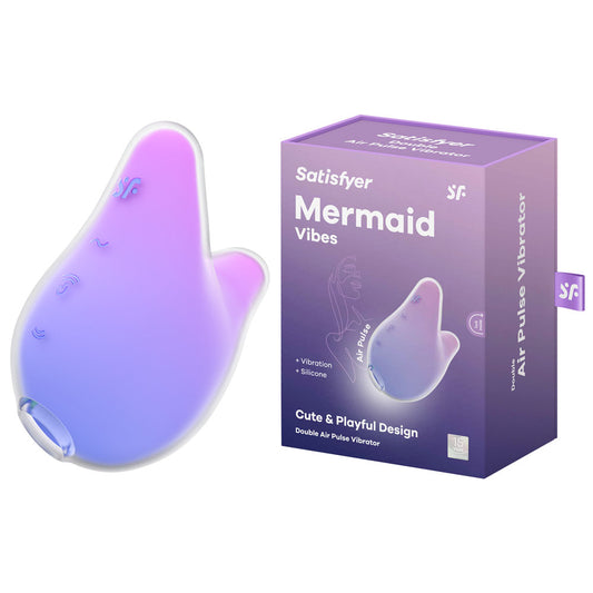 Satisfyer Mermaid Vibes - Violet/Pink - Violet/Pink USB Rechargeable Air Pulse Stimulator-4049755