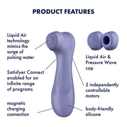 Satisfyer Pro 2 Generation 3 with App Control - Lilac - Lilac Touch-Free USB-Rechargeable Clitoral Stimulator-4051864
