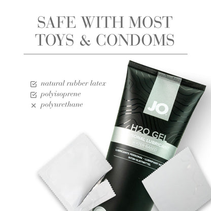 JO H2O Gel Original Lube - 120 mL - Thick Water Based Lubricant - 120 ml Tube-40661