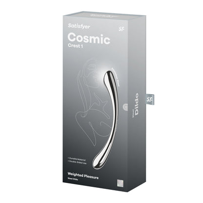 Satisfyer Cosmic Crest 1 - Chrome Steel 24 cm Dildo-4066967