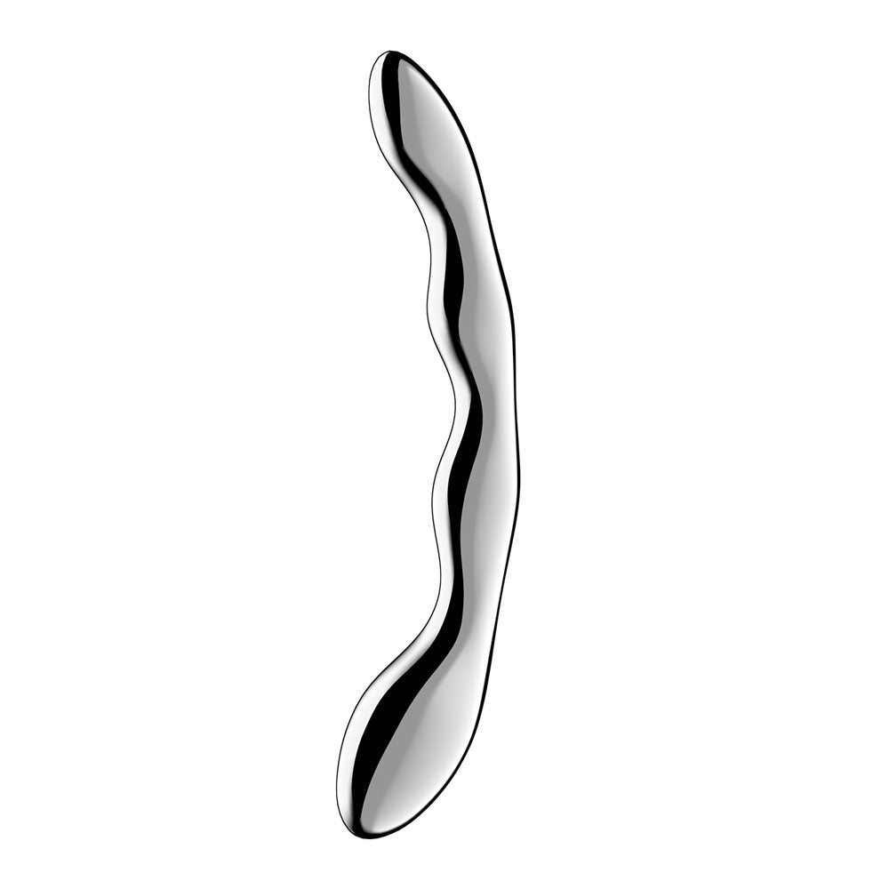 Satisfyer Cosmic Crest 2 - Chrome Steel 20.5 cm Dildo-4066974