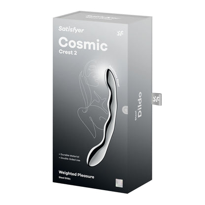 Satisfyer Cosmic Crest 2 - Chrome Steel 20.5 cm Dildo-4066974