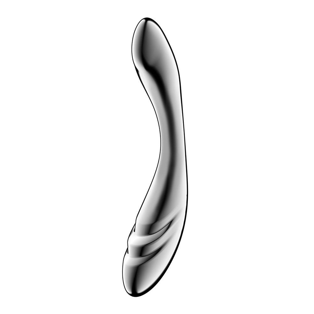 Satisfyer Pure Gravity 3 - Chrome Steel 21 cm Dildo-4067018