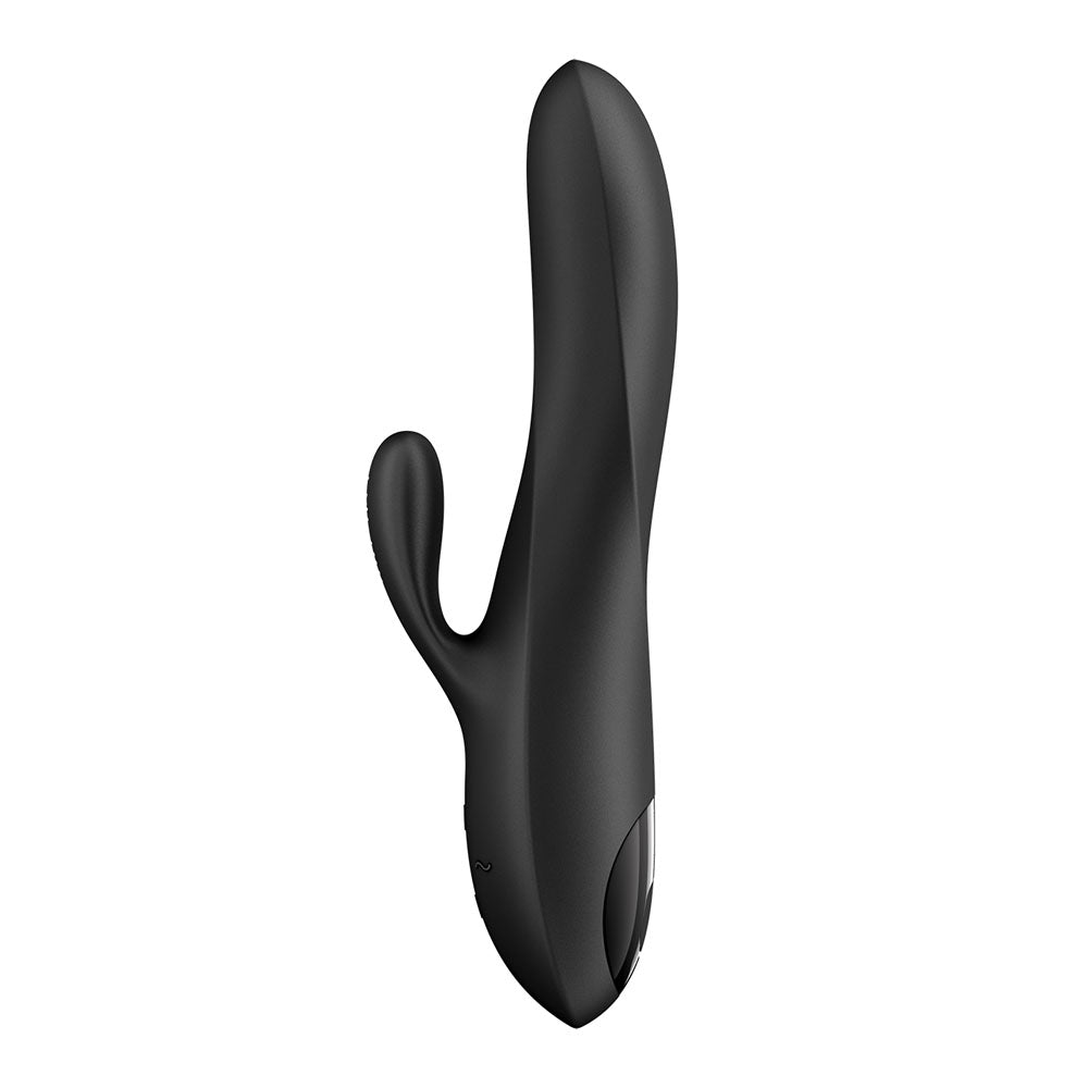 Satisfyer Heat Flex 3 - Black 23 cm USB-C Rechargeable Warming and Rotating Rabbit Vibrator - 4067650