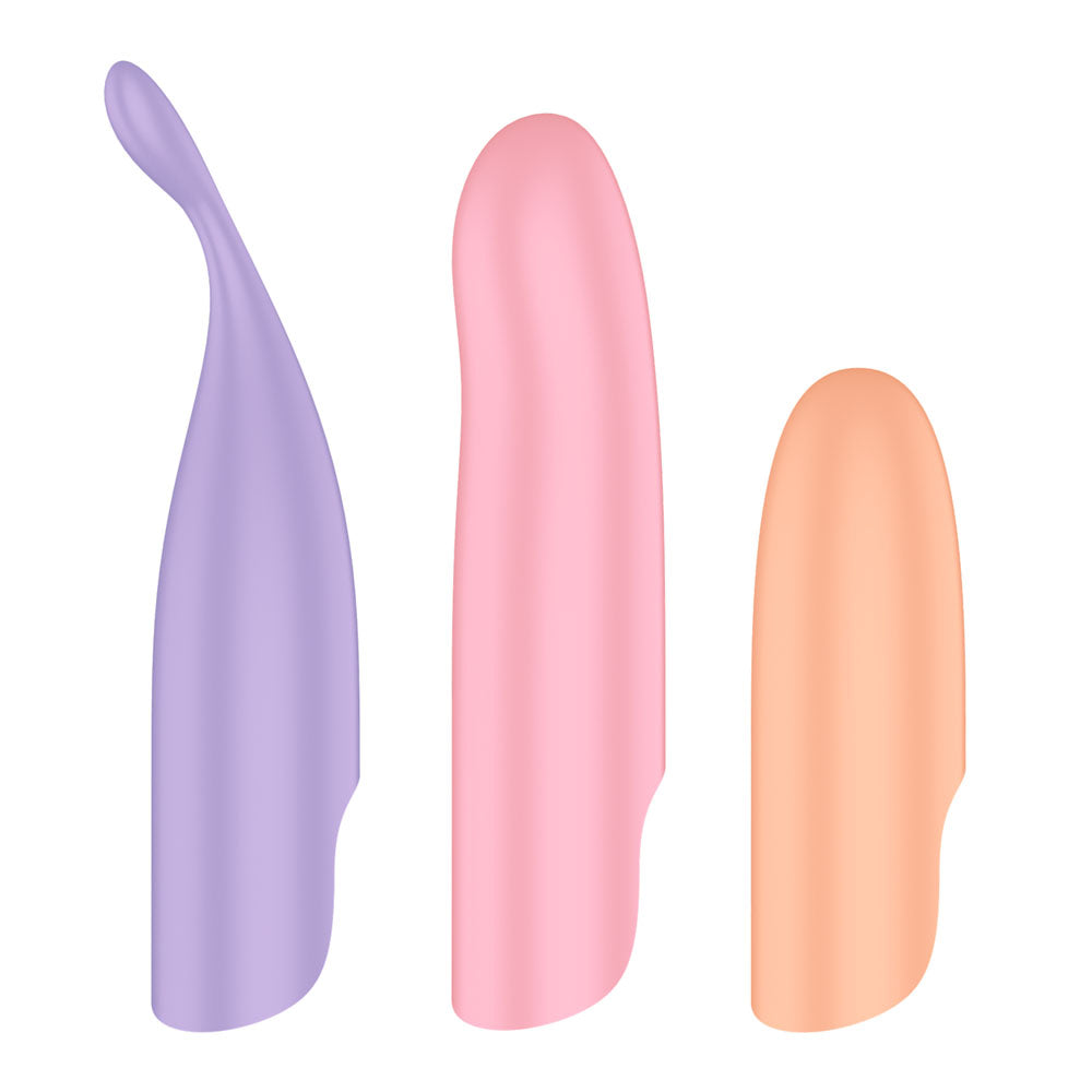 Satisfyer Playful Four - USB Rechargeable Vibrator with 4 Interchangeable-4067681