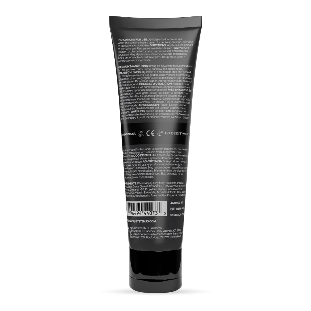 JO Masturbation Cream - Masturbation Lubricant for Men - 120 ml Tube - 40773