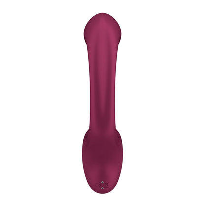 Satisfyer G For Goddess 2 - Wine Red - Wine Red 18.8 cm USB Rechargeable Vibrator with Clit Stim - 4080635