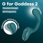 Satisfyer G For Goddess 2 - Bottle Green - Bottle Green 18.8 cm USB Rechargeable Vibrator with Clit Stim - 4080642