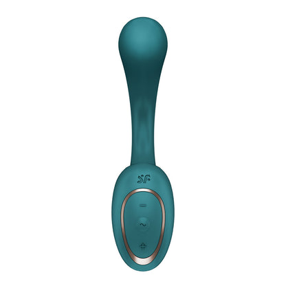 Satisfyer G For Goddess 2 - Bottle Green - Bottle Green 18.8 cm USB Rechargeable Vibrator with Clit Stim - 4080642