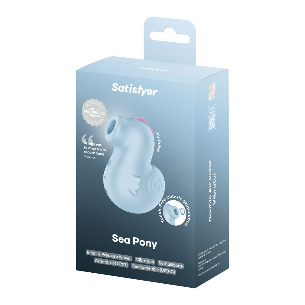 Satisfyer Sea Pony - Baby Blue USB-C Rechargeable Air Pulse Stimulator - 4081335