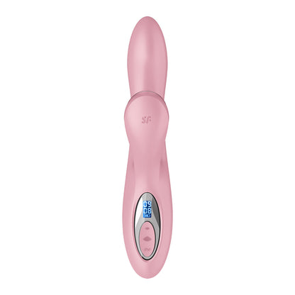 Satisfyer Pro + G-Spot - Pink - Rose Pink 22 cm USB-C Rechargeable Rabbit Vibrator with Touch-Free Clitoral Stimulator - 4082004