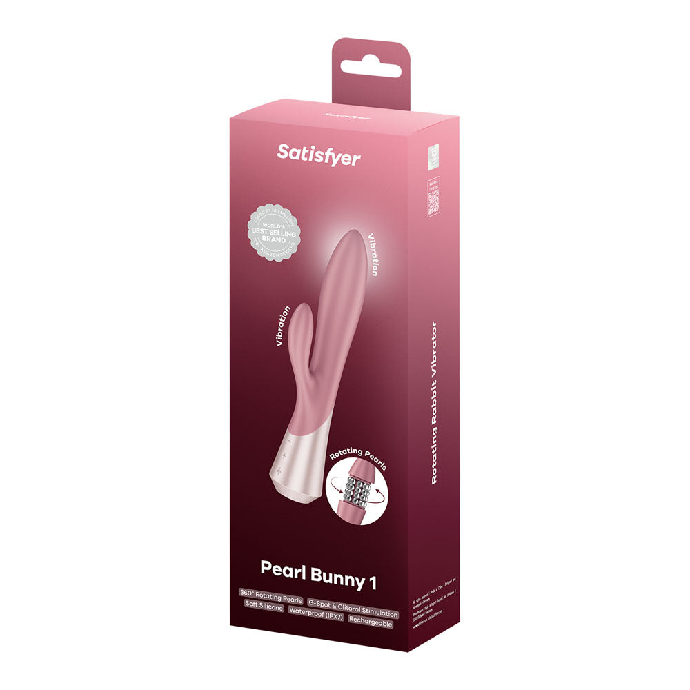 Satisfyer Pearl Bunny 1 - Pink 22.3 cm USB-C Rechargeable Rabbit Vibrator - 4082806